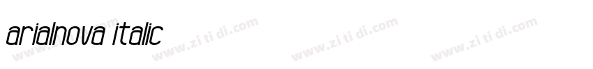 arialnova italic字体转换